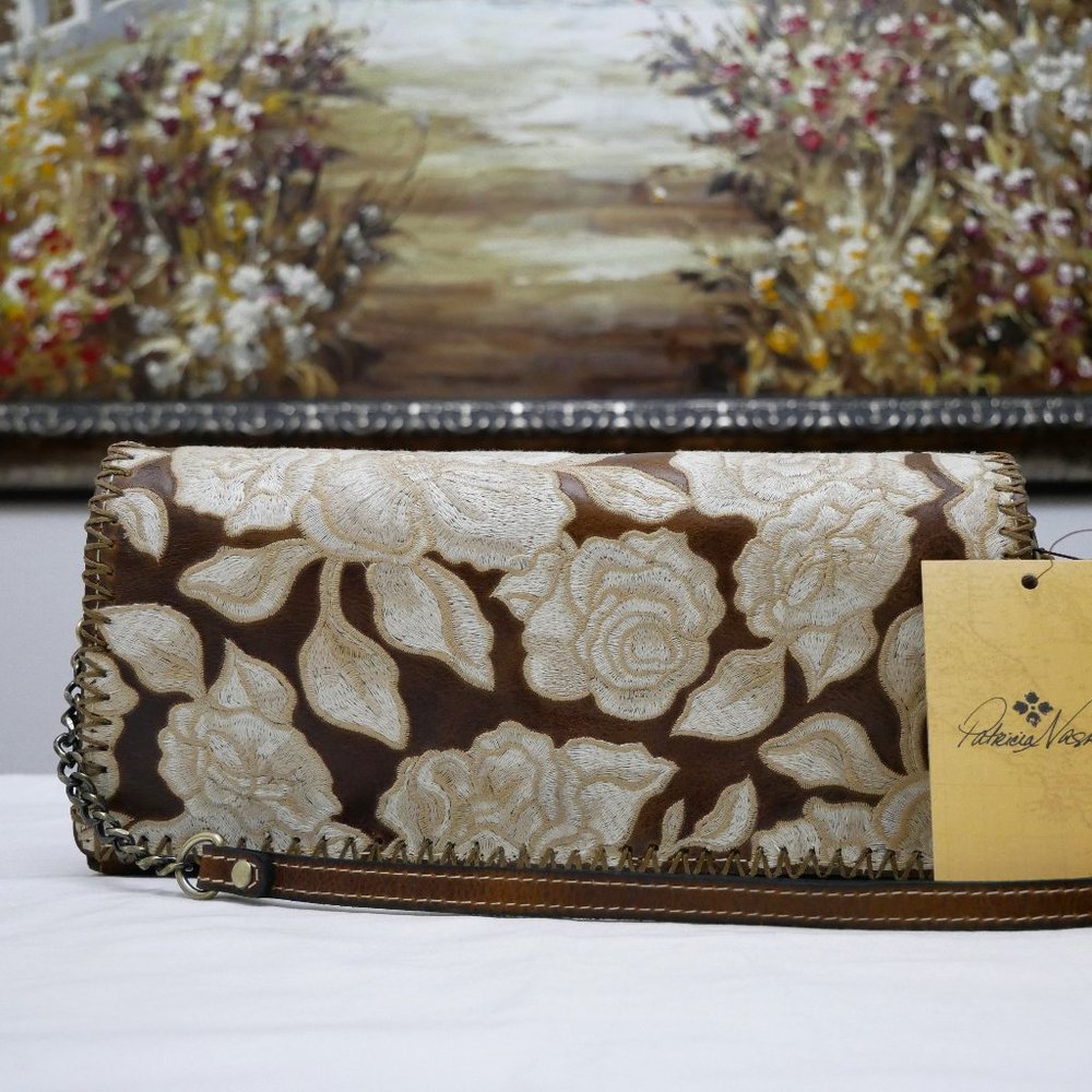 PATRICIA NASH Casali Natural Embroidered Crossbody